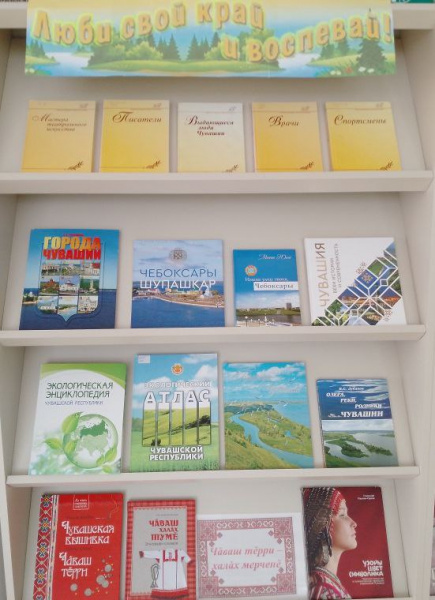 Книжная выставка «Люби свой край и воспевай!» в зале «Сила земли»