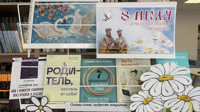 Книжная выставка «Семья на страницах книг» в зале «Сила труда»