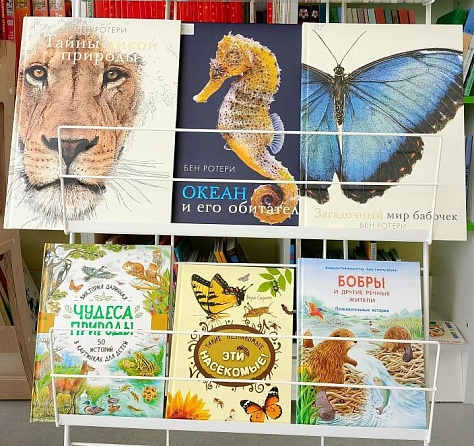 Книжная выставка «Берегите Землю! Берегите!» приглашает полюбоваться природой России